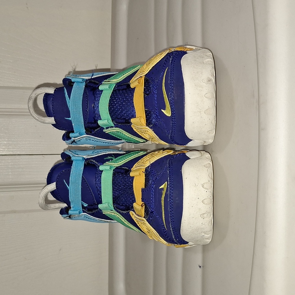 Nike "Air More Up Tempo Kaleidescope" basketball slip-on sneakers - 1 ½ - Picture 3 of 9